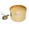 Hammered Brass Cylinder Pendant Light