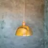 Hammered Brass Pendant Light