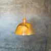 Hammered Brass Pendant Light