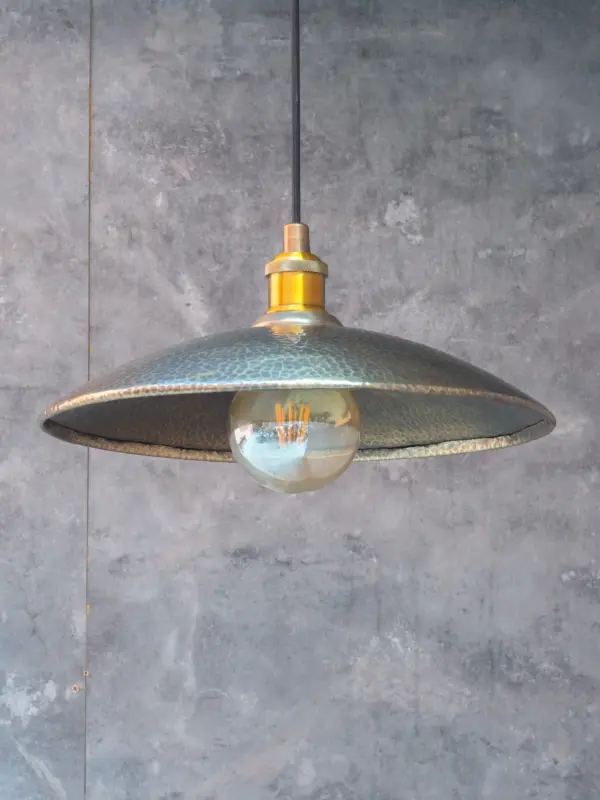 Hammered Bronze Brass Ceiling Light