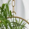 Modern Brass Hanging Plant Pot