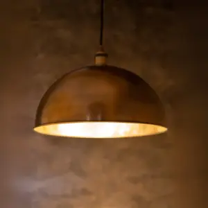 Oil Rubbed Bronze Dome Pendant Light