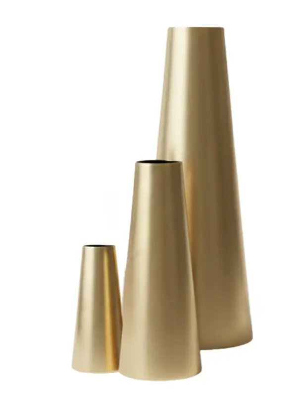 Proportional Brushed Gold Planter Brass