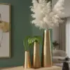Proportional Brushed Gold Planter Brass