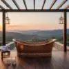 Vintage Copper Bathtub | Freestanding Hammered Tub