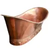 Vintage Copper Bathtub | Freestanding Hammered Tub