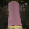 Moroccan Pink Terracotta Concave Wall Sconce - Illuminated Night Shadow Pattern and Pierced Light Projection