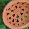 Moroccan Terracotta Carved Pendant Light - Artisan Craftsmanship Detail