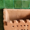 Moroccan Terracotta Grid Perforated Wall Sconce - Back Plate and Standard E26 E27 Electrical Hardware