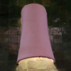 Moroccan Pink Terracotta Concave Wall Sconce - Handcrafted Moroccan Pottery Lighting Hero View